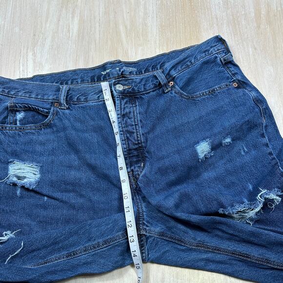 Old Navy High Rise Slouchy Straight Distressed Casual Denim Jeans Plus Size 18 - Picture 7 of 15